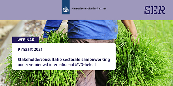 Stakeholderconsultatie sectorale samenwerking  onder vernieuwd internationaal MVO-beleid