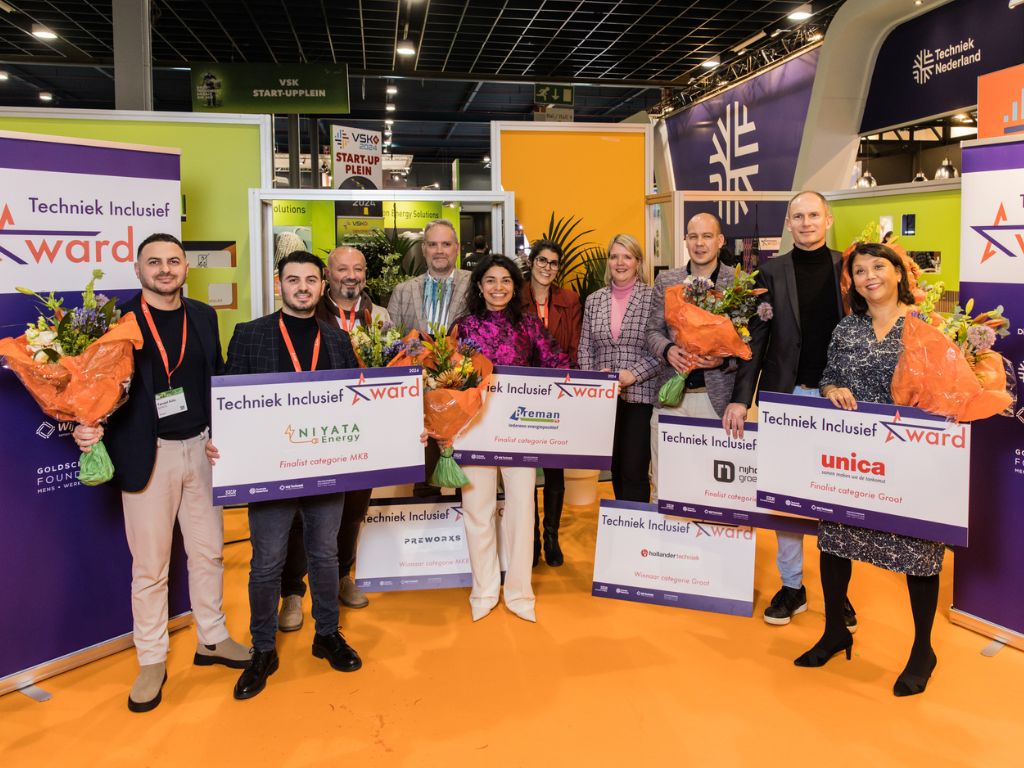 groepsfoto winnaars en finalisten Techniek Inclusief Award 2024