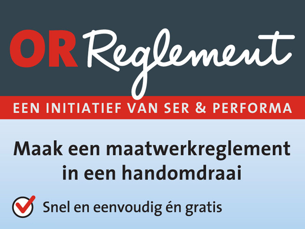 Maak snel en makkelijk een OR-reglement op maat