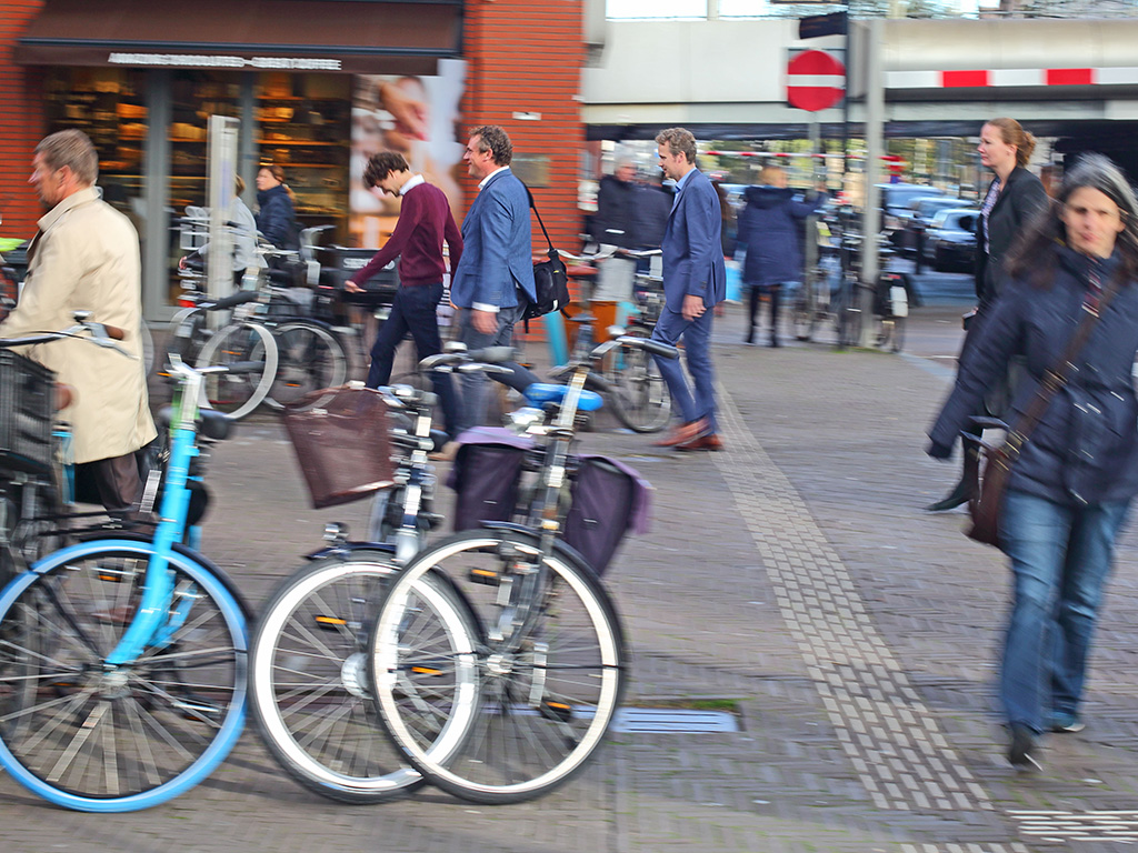 Arbeidsmarkt. Onderweg naar het werk.