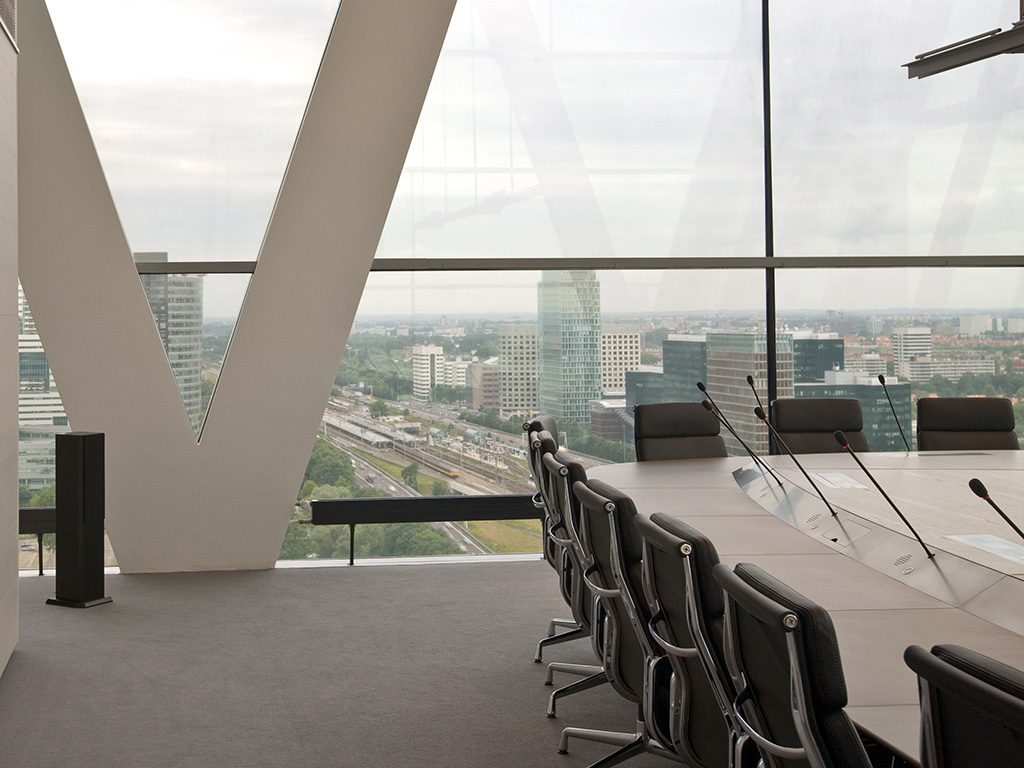 Boardroom multinationale onderneming.
