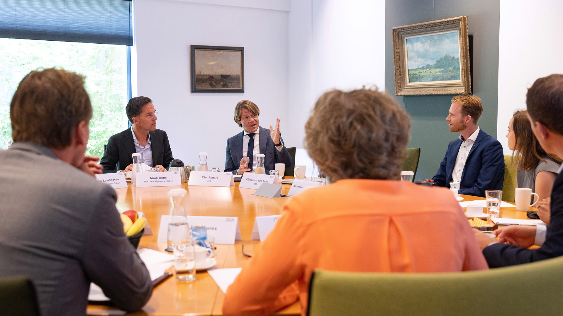 Premier Mark Rutte bezoekt de SER
