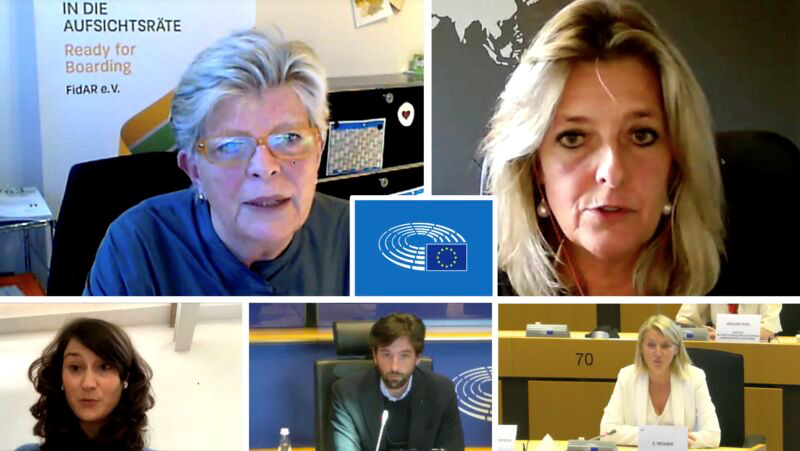 The Secretary-General of the Social and Economic Council (SER) Jacqueline Prins spoke at a hearing of the European Parliament on 27 October 2021, on the occasion of 'Gender Equality Week'.